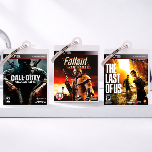 Ps3 mini game case portachiavi - game,